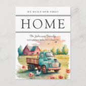 我々の最初のホームウォーターカラートラックの移動発表 ポストカード (正面)