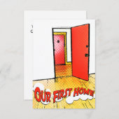 我々の最初のホーム漫画の扉 招待状 (正面/裏面)