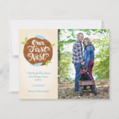 我々の最初の巣の動きの発表 案内状 (正面)