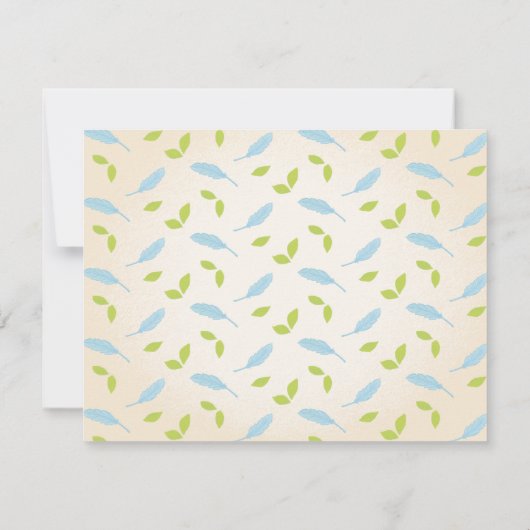 我々の最初の巣の動きの発表 案内状 (裏面)