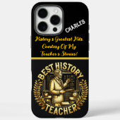 我々の歴史最高のの先生を称える Case-Mate iPhoneケース (裏面)