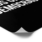 我々の民主主義から手を引く –  ポスター (角)