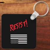 我々の民主主義の金属キーチェーンを守る キーホルダー (裏面)