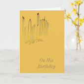 我々の牧師に カード (黄色い花)