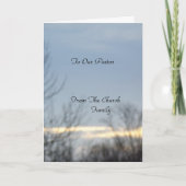 我々の牧師に カード (正面)