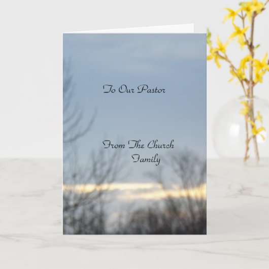 我々の牧師に カード (黄色い花)