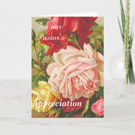 我々の牧師の感謝のために シーズンカード (正面)