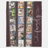 我々の物語は我々の家族の愛 |ファミリ名 フリースブランケット (正面)