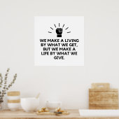 我々の生活を通して与えいる ポスター (キッチン)