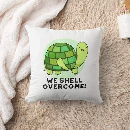 我々の甲羅は亀おもしろいのフンを打ち負かす クッション (ブランケット)