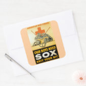 我々の男の子はソックスが必要だ スクエアシール (封筒)