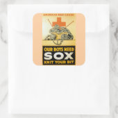 我々の男の子はソックスが必要だ スクエアシール (バッグ)