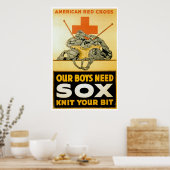 我々の男の子はソックスが必要だ ポスター (キッチン)