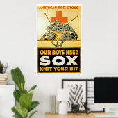 我々の男の子はソックスが必要だ ポスター (ホームオフィス)