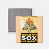 我々の男の子はソックスが必要だ マグネット (正面/裏面)