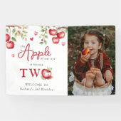 我々の目の甘いリンゴ | 写真2番目の誕生日 横断幕 (横)