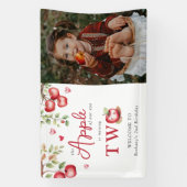 我々の目の甘いリンゴ | 写真2番目の誕生日 横断幕 (縦)