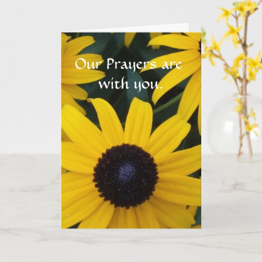 我々の祈りの言葉は君と一緒だ カード (黄色い花)