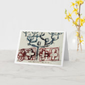 我々の祖先は皆、我々の中で生き続けている。 カード (黄色い花)