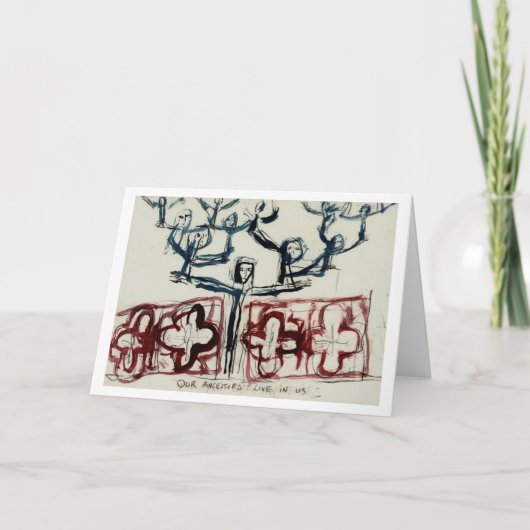我々の祖先は皆、我々の中で生き続けている。 カード (正面)