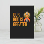 我々の神は白血病素晴らし認識度オレンジ 招待状 (スタンド正面)