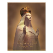 我々の神聖なイメージ祈をノックの女性 フォトプリント            (正面)