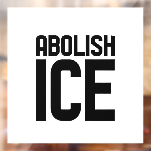 我々の移民による氷の廃止に関する抗議を支援する ウィンドウサイン (シート2)