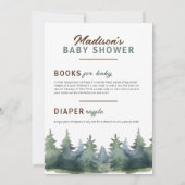 我々の素晴らしアドベンチャーオ鹿の赤ちゃんシャワー 招待状 (裏面)