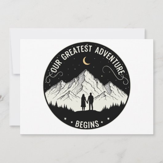 我々の素晴らし冒険が始まる | マウン素朴テン 招待状 (正面)