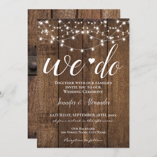 我々の結婚お祝い (正面/裏面)