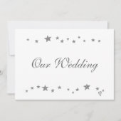 我々の縁ど銀結婚の星 招待状 (正面)