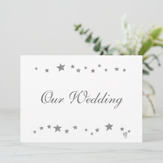 我々の縁ど銀結婚の星 招待状 (スタンド正面)