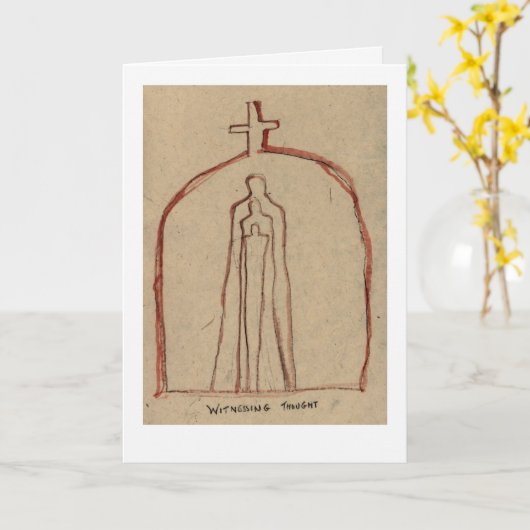 我々の考えを見て カード (黄色い花)