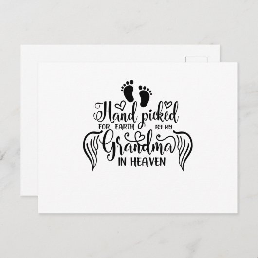 我々の腕の中の瞬間は、我々のハートの生涯 案内ポストカード (正面/裏面)