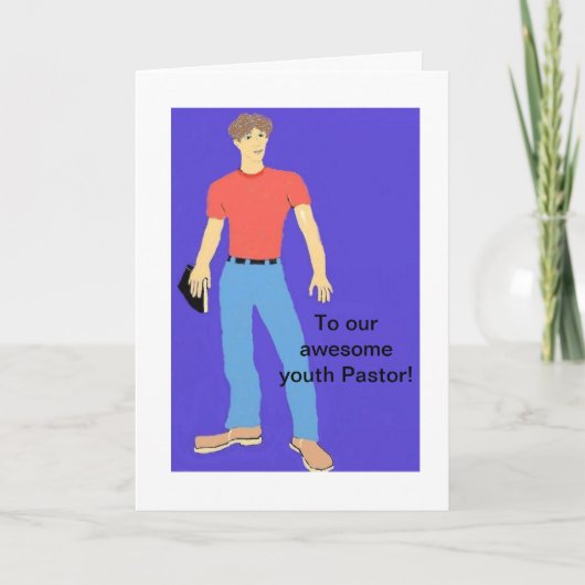 我々の若い牧師に サンキューカード (正面)