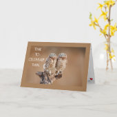 我々の誕生日の双子はおもしろいを持っ祝よう カード (黄色い花)