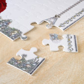 「我々の赤いバラのパズルでおもしろいの魔法をロック解除 ジグソーパズル (側面)