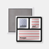 我々の軍隊の磁石に敬意を表する！ マグネット (正面/裏面)