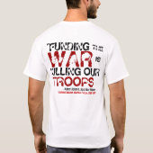 我々の軍隊を今すぐ帰還させる Tシャツ (裏面)