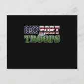 我々の退役軍人軍幸せな退役軍人の日をサポート 案内ポストカード (正面)