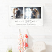 我々の道はここから始まる2 Photo Welcome 結婚's 横断幕 (インサイチュ)