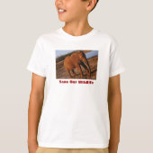 我々の野生救の大きな赤 Tシャツ (正面)