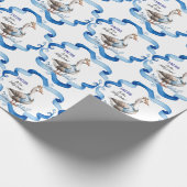 我々の間抜けガチョウは一人の誕生日を回している ラッピングペーパー (角)