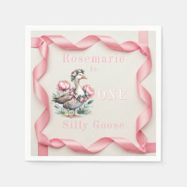 我々の間抜けガチョウは一誕生日になる スタンダードカクテルナプキン