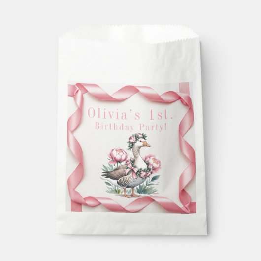 我々の間抜けガチョウは一誕生日になる フェイバーバッグ (正面)