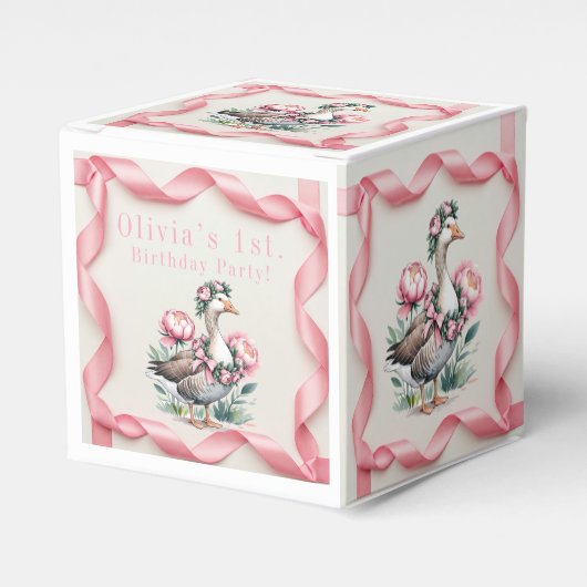 我々の間抜けガチョウは一誕生日になる フェイバーボックス (正面サイド)