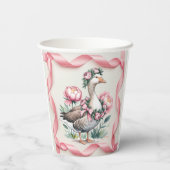 我々の間抜けガチョウは一誕生日になる 紙コップ (裏面)