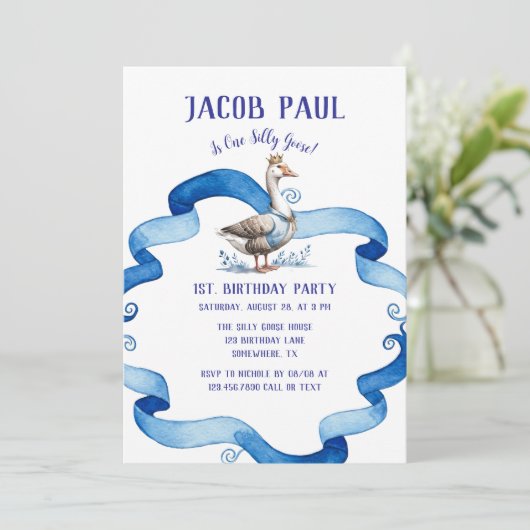 我々の間抜けガチョウは誕生日の少年を回している 招待状 (スタンド正面)