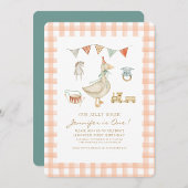 我々の間抜け小さなガチョウの誕生日 招待状