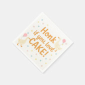 我々の間抜け鵞鳥が一羽に変わる | カラフル スタンダードカクテルナプキン (角)